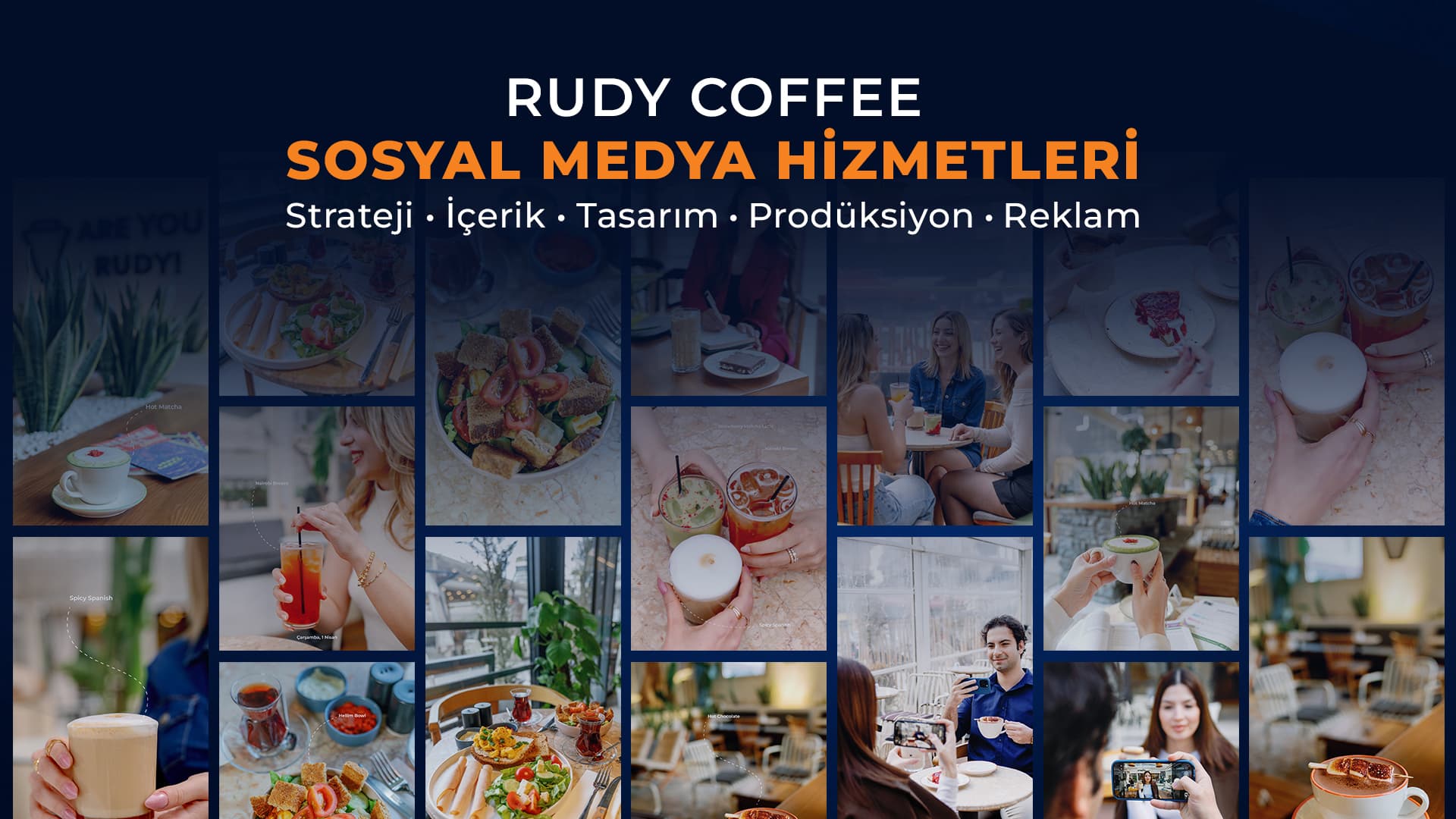 Rudy Coffee sosyal medya içerik sunumu